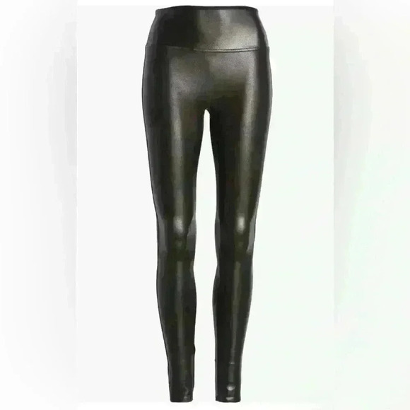 SPANX Faux Leather Leggings Regular Small Black - Picture 3 of 13